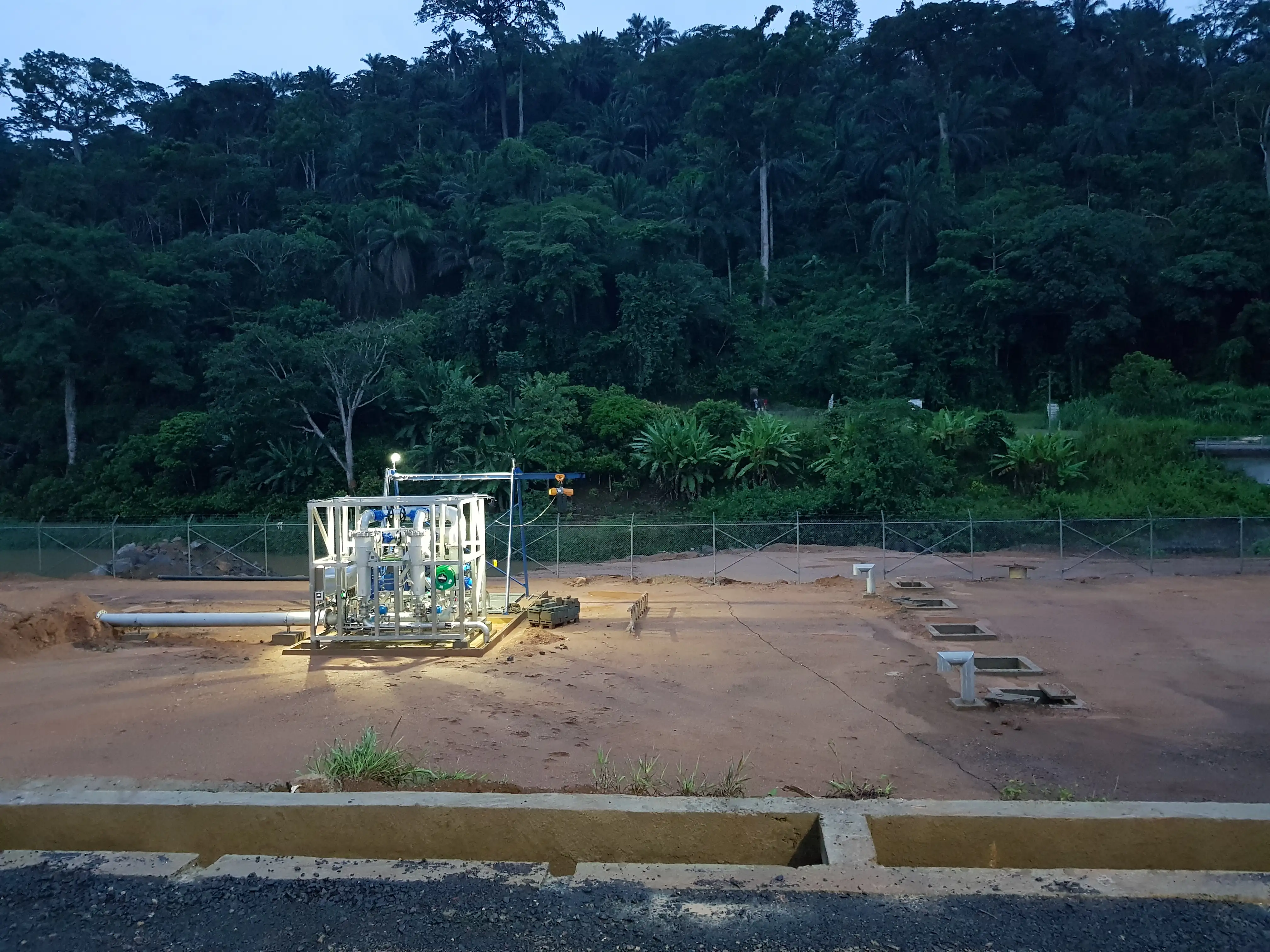 Picture of a water treatment plant in cameroon